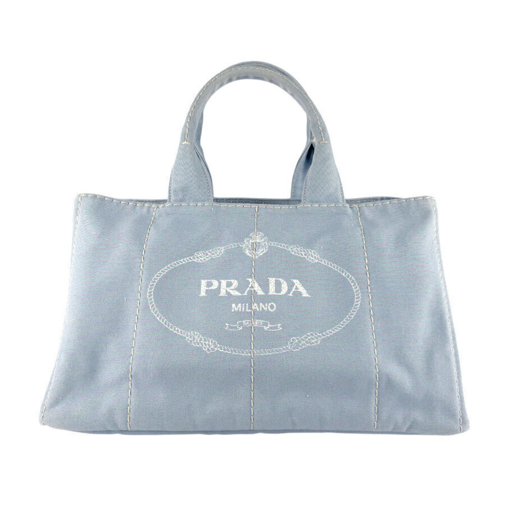 Prada Canapa Canvas Handbag Blue